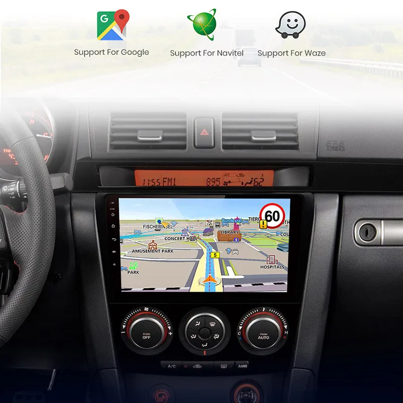 2G + 32G Android 10.1 Araba Radyo Mazda 3 2004-2010 İçin Wıfı Otomatik Stereo araç DVD oynatıcı gps Navigasyon stereo Multimedya mp5 Oynatıcı 9 inç Görüntü 2