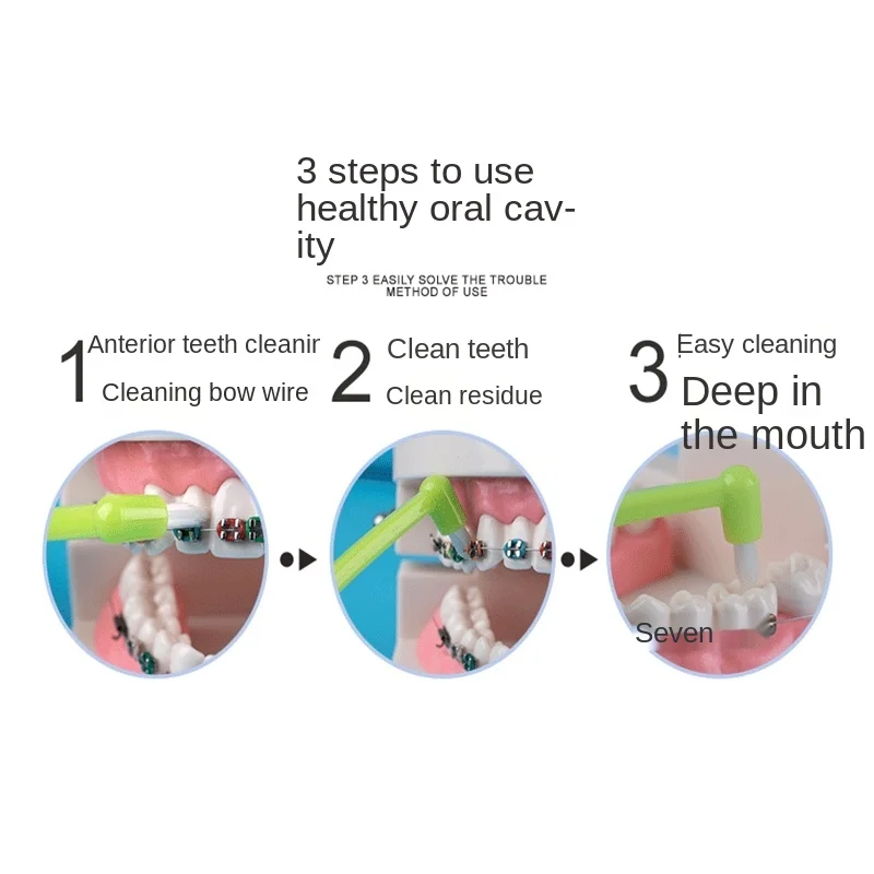 1 Adet Ortodontik Diş Fırçası İnterdental Diş Fırçası Küçük Kafa Yumuşak Saç Düzeltme Diş Parantez Diş İpi Ağız Diş Bakımı Görüntü 4