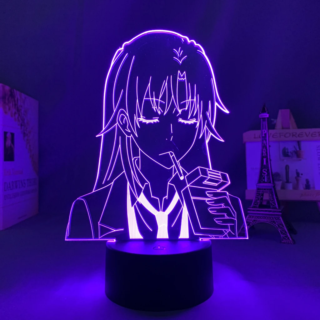 Anime Aksiyon Figürü Shizuka Hiratsuka led ışık Manga Benim Gençlik Romantik Komedi Yanlış Beklendiği Gibi Kawaii Odası dekor lambası Görüntü 0