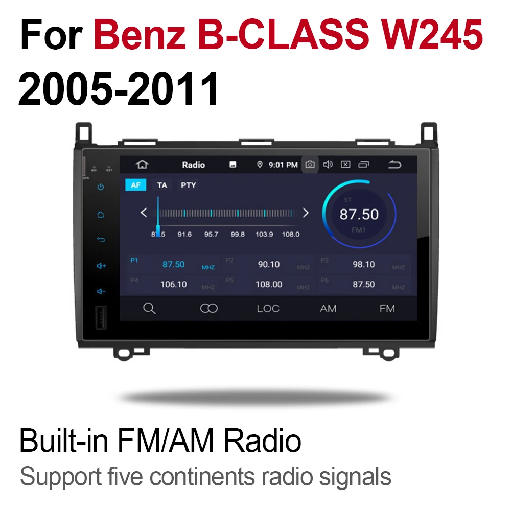 Mercedes Benz B Sınıfı W245 2005~2011 NTG 2 DİN Araba Android 9 GPS Navigasyon Multimedya sistemi BT WIFI Radyo Amplifikatör Görüntü 3