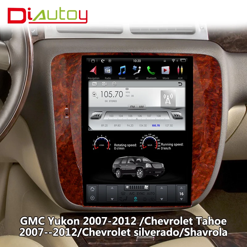 Tesla Tarzı Android 9.0 Araba GPS Navigasyon için GMC YUKON 2007-2012 Android otomobil radyosu Stereo Ana Ünite Video Multimedya Oynatıcı Görüntü 2