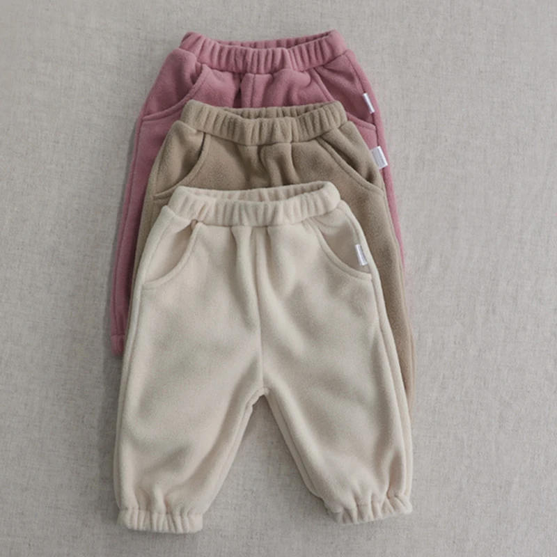Sonbahar Kış Toddler Bebek Spor Giyim Takım Elbise Bebek Bebek Erkek Kız Peluş Giyim Giyim Seti Uzun Kollu Kazak Tops + pantolon Görüntü 5
