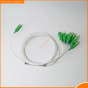 Ücretsiz Kargo 10 adet 1X8 sc upc apc gpon fiber optik plc splitter optik bölen de fibra 1*8