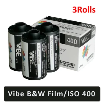 3 Rulo VIBE 400 Siyah Beyaz film ISO 400 135 Negatif film 36EXP/Rulo VIBE 501F Kamera