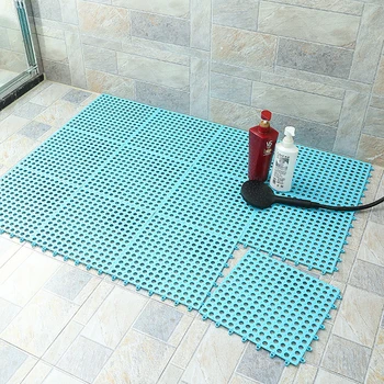 4 ADET PVC Banyo kaymaz Mat Ekleme Paspaslar Banyo Paspaslar Ev Tuvalet Mutfak Ekleme Su geçirmez Paspaslar