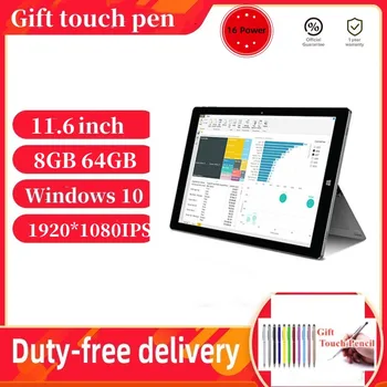 11.6 inç Windows 10 Tablet PC 16 Güç 8 GB + 64 GB LCD Ekran 1920x1080 IPS Intel Atom X7-Z8750 Tabletler