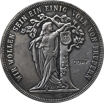 1868 Avusturya 1 Feinthaler paraları 33,5 MM
