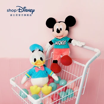 Orijinal Shanghai Disney Mickey Mouse Peluş Bebek Minnie Donald ördek Kanepe Oyuncak Çocuklar Kız Cadılar Bayramı Noel doğum günü hediyesi