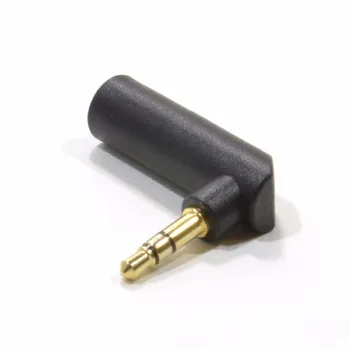 L Şekli 3.5 mm stereo jak Soket dişi Erkek Dik Açı adaptör fiş Konnektör Altın