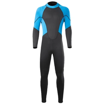 Sıcak satış siyah ve mavi renk erkekler ve kadınlar neopren uzun kollu dalış giysisi sörf kıyafeti wetsuit