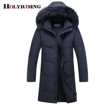 winter jacket men down bussiness куртка зимняя мужская hooded overcoat warm 4xl thickening stand collar zipper man clothes 19851