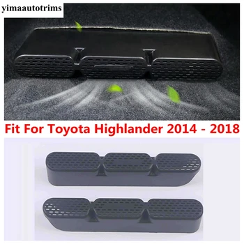 2 Adet Araba Koltuğu Altında Klima Havalandırma Toz Çıkışı Kapak Trim Toyota Highlander 2014-2018 İçin Aksesuarları İç
