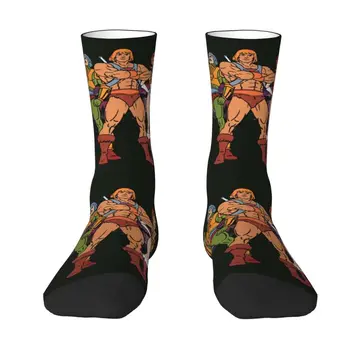 Sevimli erkek Ustaları Evren Elbise Çorap Unisex Rahat Sıcak 3D Baskılı Eternia He-Man Ekip Çorap