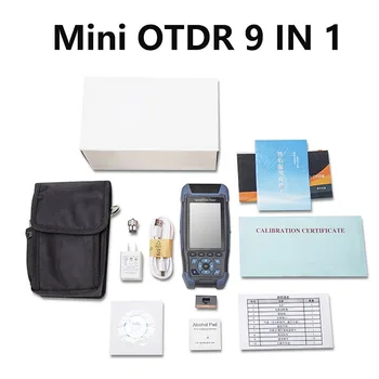 9 1 Taşınabilir Fiber Optik OTDR Makinesi El Mini OTDR