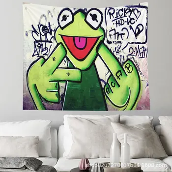 TUTUMLARIN Yaratıcı hip hop grafiti goblen özel karakter goblen yastık kişilik ev dekorasyon drop shipping
