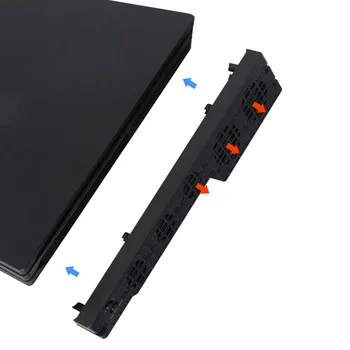 Soğutma Fanı PS4 Pro Oyun Konsolu Yüksek Kaliteli Turbo Sıcaklık Soğutma Fanı USB Harici Fan USB şarj kablosu