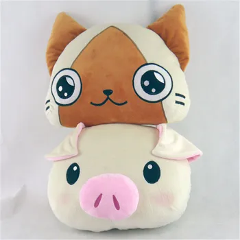 Canavar Avcısı peluş oyuncak Anime domuz AİROU kedi kısa peluş bebek 35cm cosplay şeyler yastık hediye için