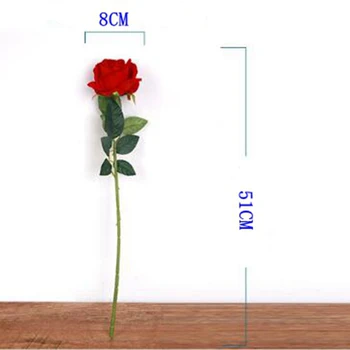 10 ADET 51cm Simülasyon Gül 8 Çeşit Renk Düğün Dekorasyon Çiçek yapay çiçek Şenlikli / Parti Malzemeleri