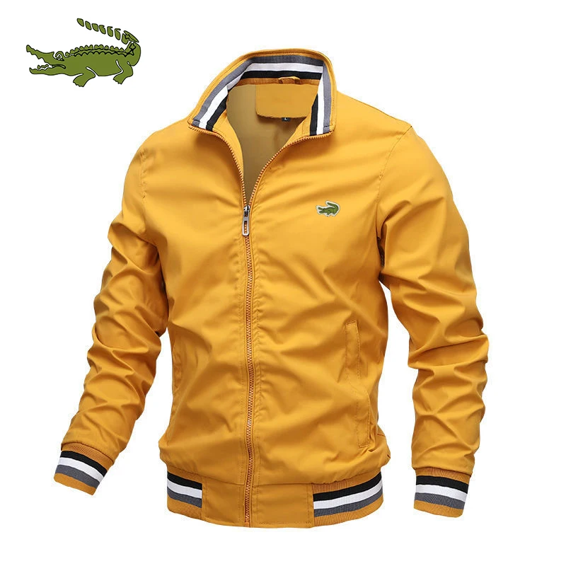 CARTELO erkek İş Moda Ceket Standı Yaka Rahat fermuarlı ceket Açık Spor Ceket Rüzgarlık Görüntü 5