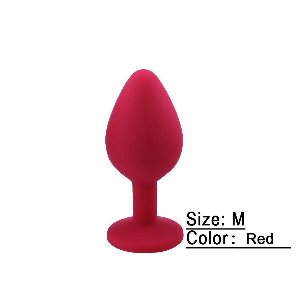 S / M Silikon Anal Plug Butt Plug Unisex Seks Stoper 2 Farklı Boyut Yetişkin Oyuncakları Erkekler için / Kadın Anal Eğitmen Çiftler için Acemi Görüntü 4
