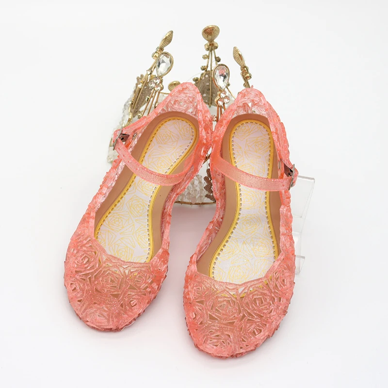 LZH çocuk Sandalet Balo Ayakkabı Kristal Jöle Sandalet Yüksek Topuk Prenses Parti Dans Çocuk Ayakkabı İçin Bebek Kız Doğum Günü 26-37 Görüntü 3