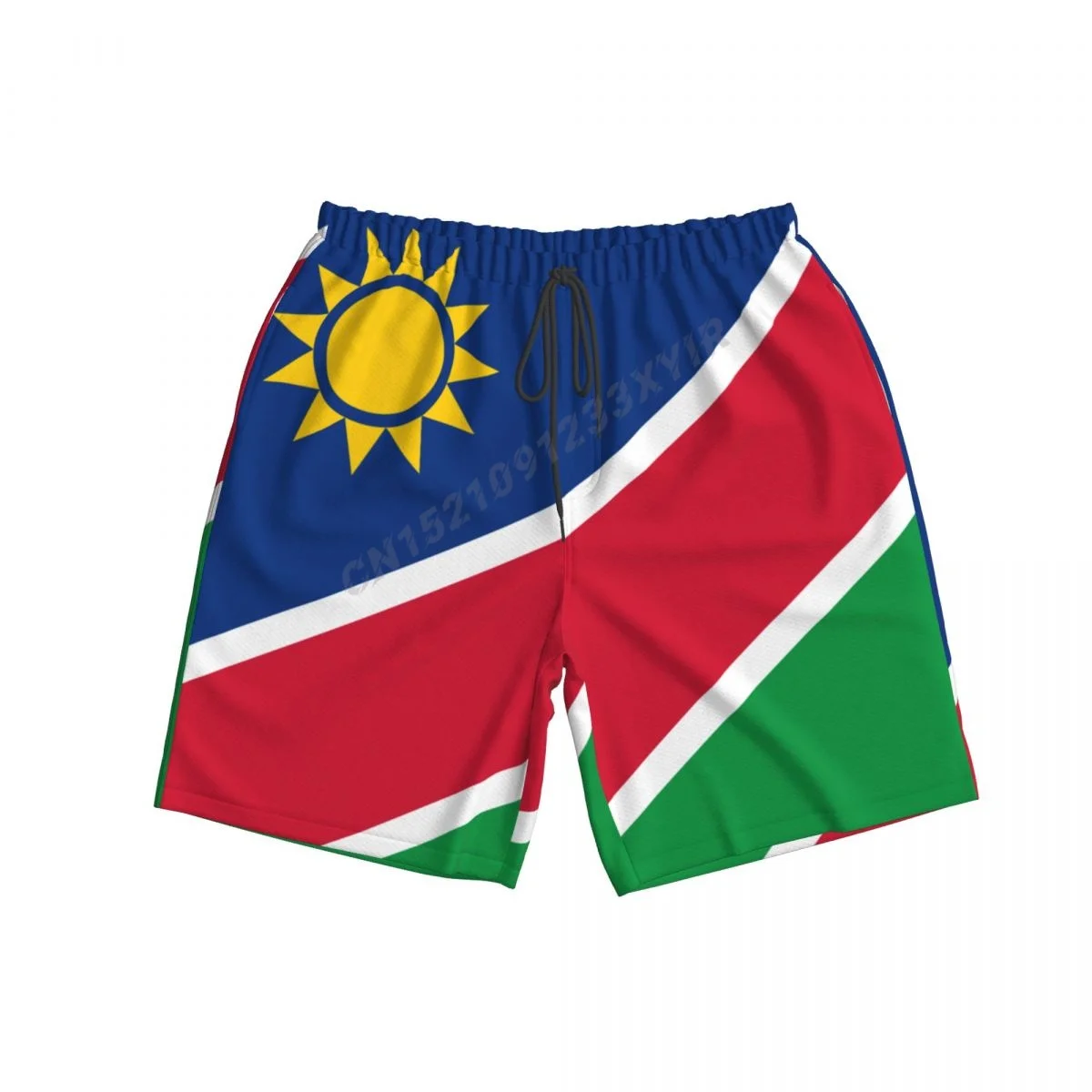Yaz erkek Namibya Bayrağı plaj pantolonları Şort Sörf M-2XL Polyester Mayo Koşu Görüntü 3