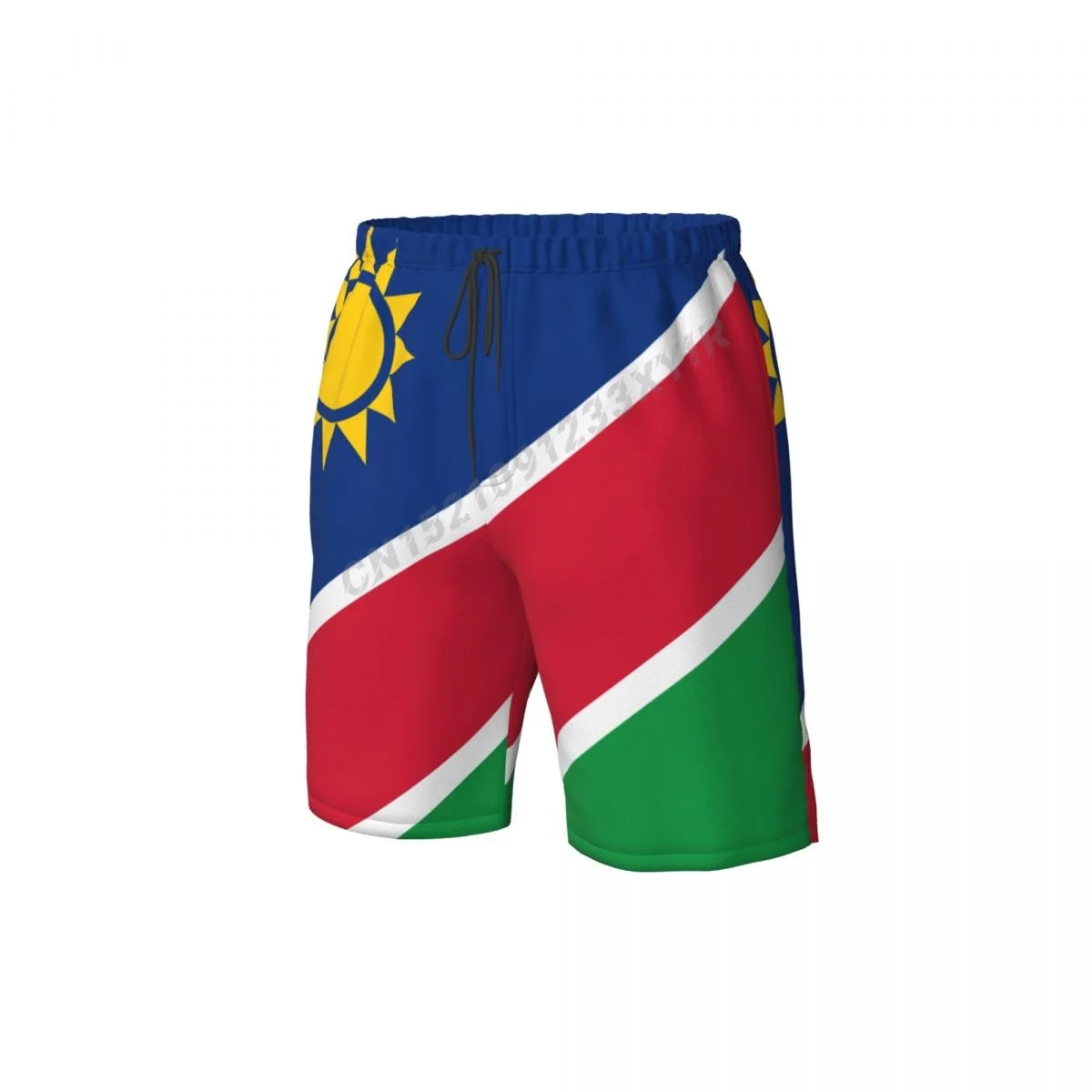 Yaz erkek Namibya Bayrağı plaj pantolonları Şort Sörf M-2XL Polyester Mayo Koşu Görüntü 4