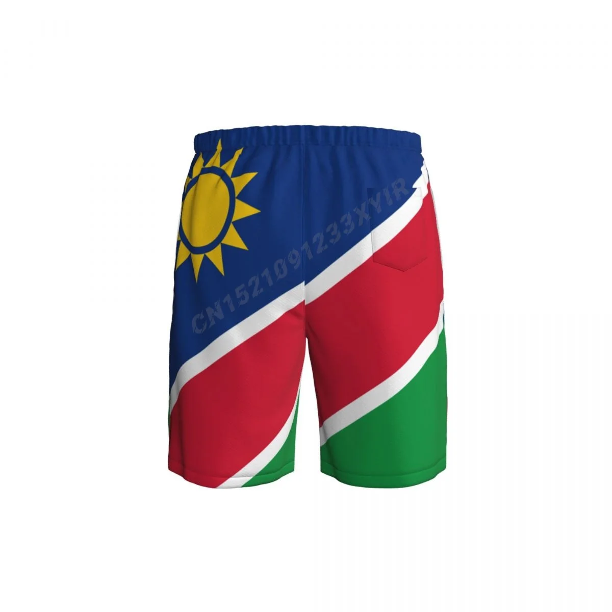 Yaz erkek Namibya Bayrağı plaj pantolonları Şort Sörf M-2XL Polyester Mayo Koşu Görüntü 5
