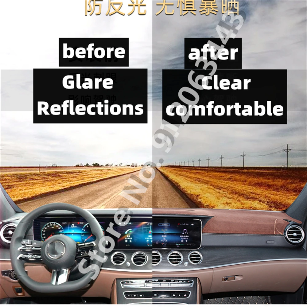 Araba Styling Süet Dash Mat Kapakları Dashmat Dashboard Koruyucu Aksesuarları BMW İ3 60ah 94AH 120Ah İ01 2013 - 2021 2014 2015 Görüntü 1