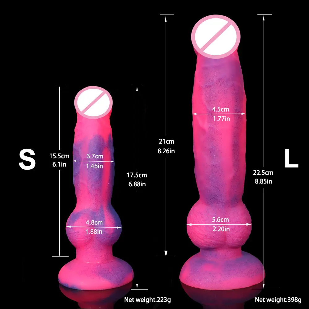 Hayvan Köpek Kurt Gerçekçi Yapay Penis Yumuşak Silikon At Penis Sahte Anal Butt Plug Yetişkin Oyunları Seks Oyuncakları Kadınlar için Kadın Mastürbasyon Görüntü 1