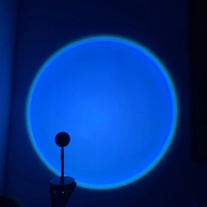 Gökkuşağı Günbatımı LED Gece Lambası USB Atmosfer Projektör Lambası Kahve Dükkanı için Ev Arka Plan Duvar Dekorasyon masa lambaları Görüntü 5
